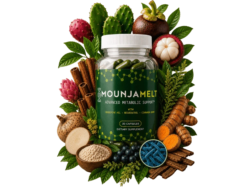 MounjaMelt Berberine HCl metabolic support supplement bottle, 1 month supply