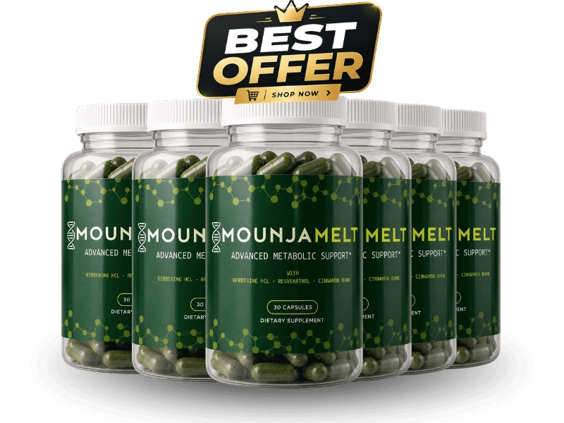 MounjaMelt 6 bottle best value pack 180 day metabolic support supply